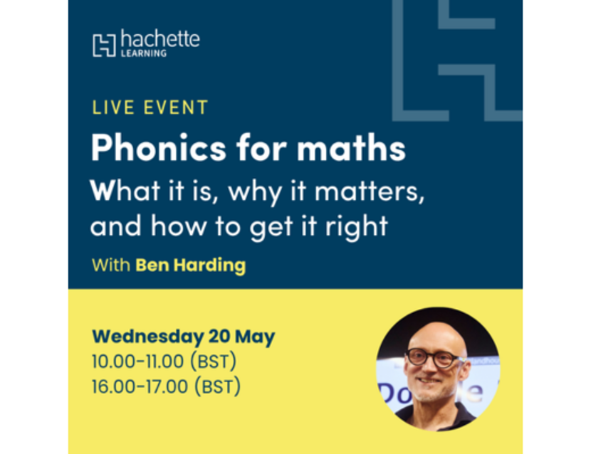 phonics for maths webinar image